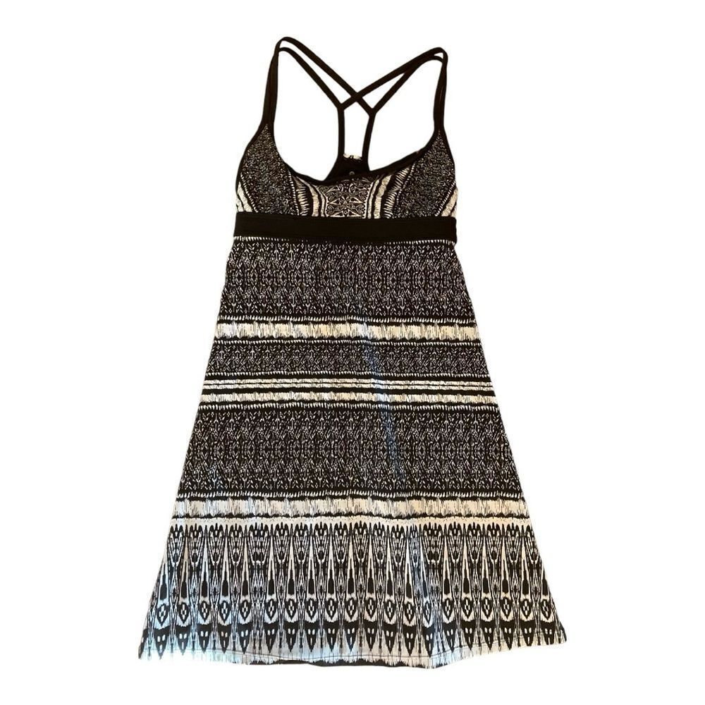 Athleta Coastline Black & White Swimdress
